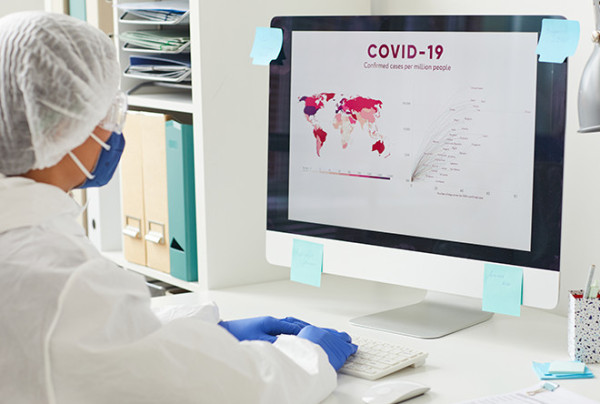 COVID-Maschine und Restriktionsregelungen