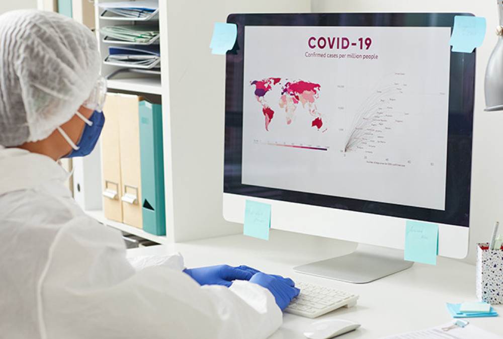 COVID-Maschine und Restriktionsregelungen